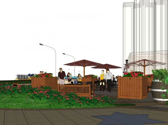 Sketchup Landscape Model | Commercial Landscape, Street Landscape, Classical Style