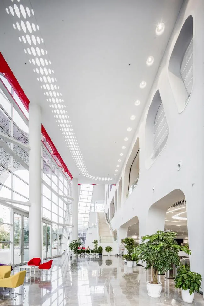 BIM Architecture | Like Crystal Clear Lantern Petals Wrapping the stamens: Chongqing Real Estate Vocational College Library/Paiang International Architectural Design Consultant