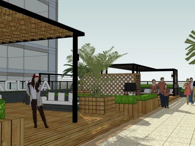 Sketchup Landscape Model | Roof Garden, Modern Style