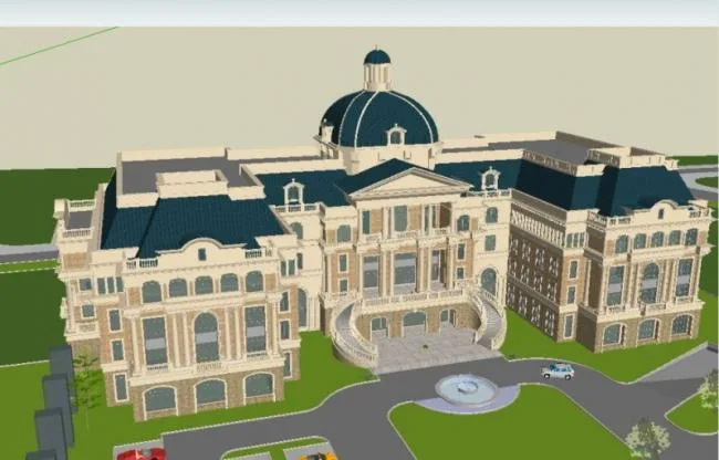 Sketchup Business Model | Multi story Club, European Style
