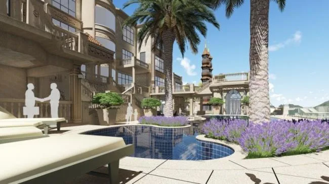 Sketchup Landscape Model | Villa Landscape, Classical Style