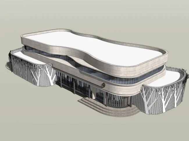 SketchUp Business Model: Designing Modern Low-Rise Commercial Buildings