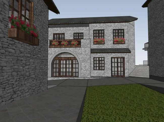 Sketchup Business Model | Multi story Club, Modern Chinese Style