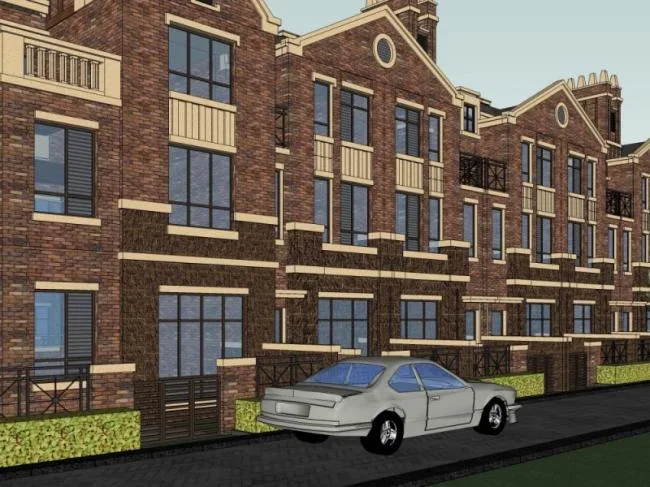 Sketchup Villa Model | Townhouse, Classical Style