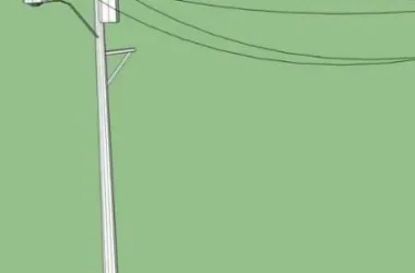 SketchUp Materials: Electric Pole Landscape Components Guide-BIM WORLD
