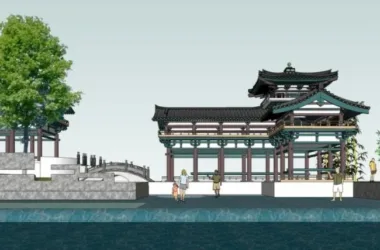 SketchUp Landscape Models: Water Parks, Waterfronts, and Chinese-Inspired Designs-BIM WORLD