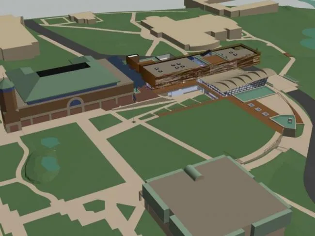 Sketchup Business Model | Multi story Clubhouse, Modern Style