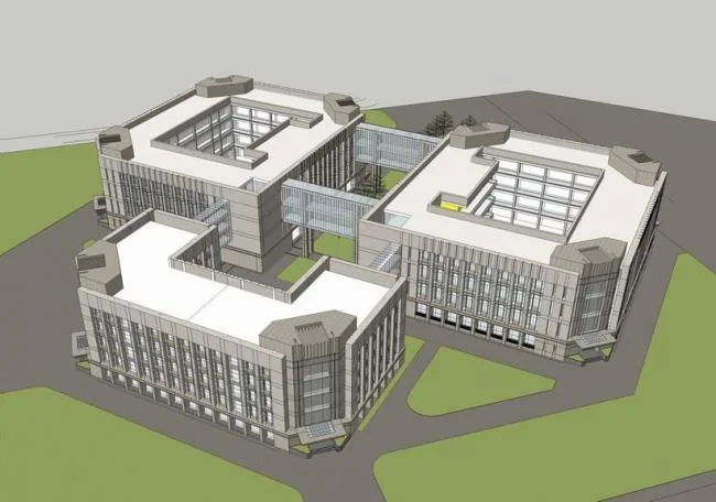 Sketchup School Model | Multi story School Teaching Building, Modern Style, Educational Architecture