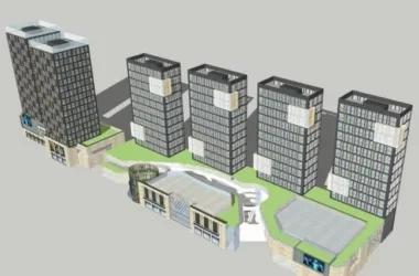 Modern High-Rise Apartment Residential Model in SketchUp-BIM WORLD