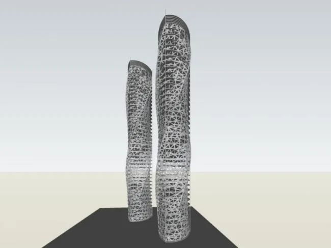 Sketchup Office Model | Super High rise Office Building, Modern Style