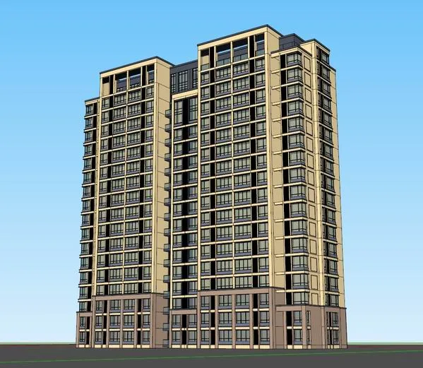 Modern High-Rise Residential Buildings | SketchUp 3D Model