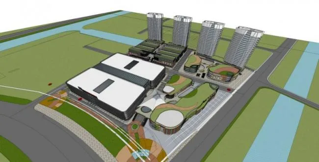 Sketchup Complex Model | Multi story Commercial Complex, Residential, Modern Style