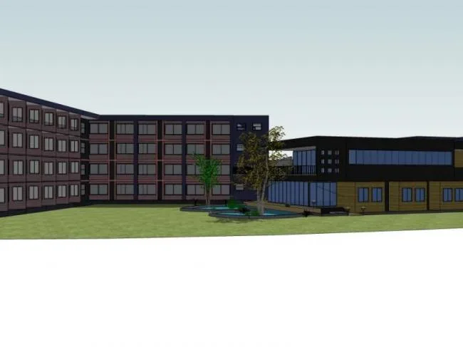 Sketchup Hotel Model | Multi story Hotel, Modern Style