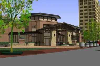 SketchUp Residential Model: Multi-Story Classical Style Clubhouse-BIM WORLD