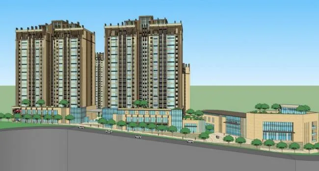 Sketchup Residential Model | High rise residential communities, residential buildings, neoclassical style