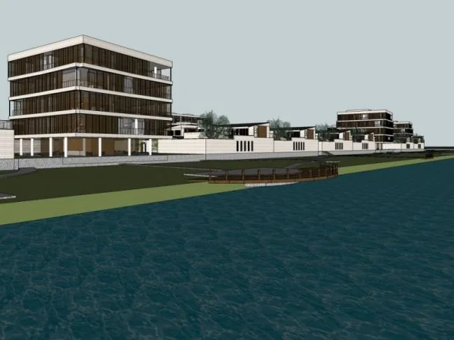 Sketchup Planning Model | Central Area Planning, Residential Planning, Residential Planning, Modern Style