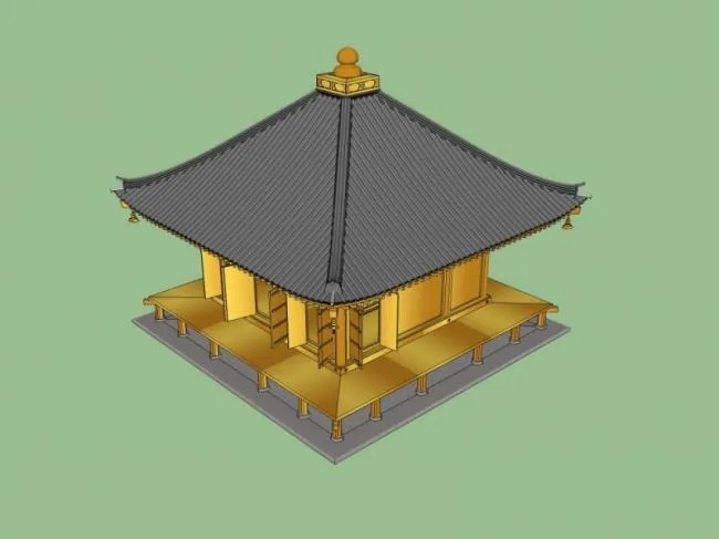 Sketchup Ancient Architecture Model | Multi story Temple, Ancient Temple, Chinese Style, Ancient Architecture