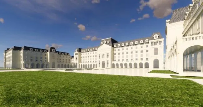 Sketchup School Model | Multi story School, Campus Architecture, Educational Architecture, French Classical Style
