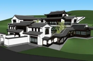 SketchUp Business Model: Designing a Multi-Story Club with Chinese Style-BIM WORLD