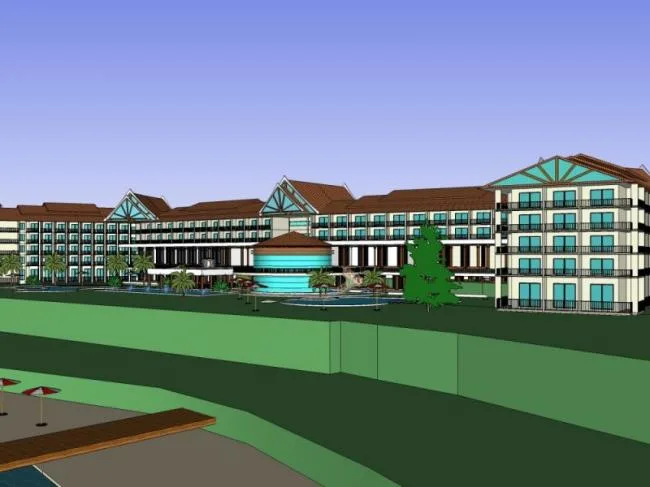 Sketchup Hotel Model | Multi story Hotel, Classical Style