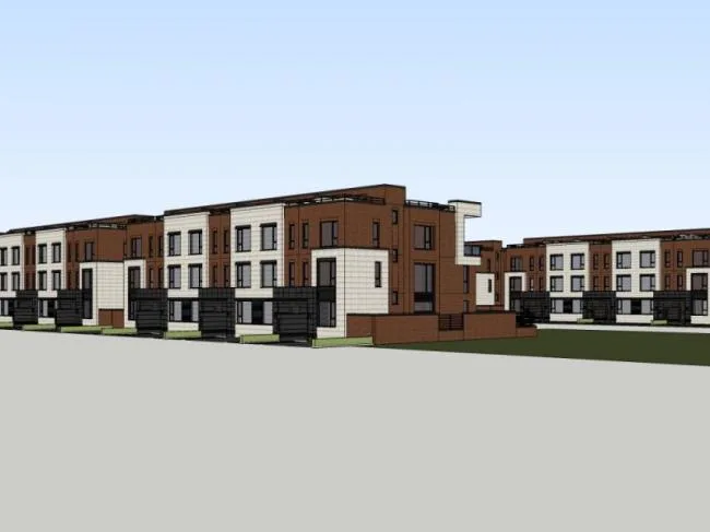 Sketchup Villa Model | Multi row Villa, Modern Style