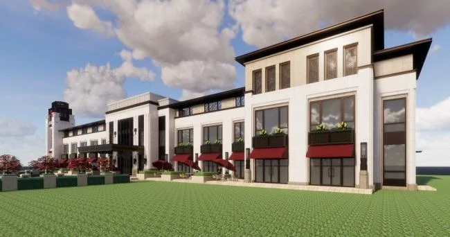 Sketchup Business Model | Clubhouse, Mediterranean style, commercial, entertainment and leisure facilities