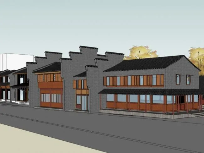 Sketchup Hotel Model | Multi story Hotel, Chinese Style