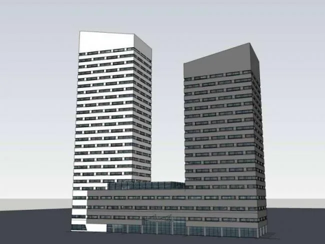 Sketchup Office Model | High rise Office Building, Office Building, Modern Style