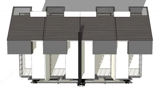 Sketchup Villa Model | Multi row Villa, Modern Style