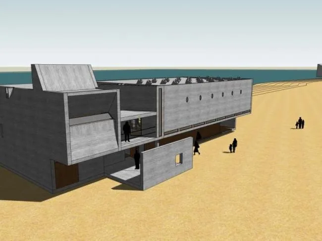Sketchup Cultural Model | Multi story Library, Cultural Architecture, Modern Style