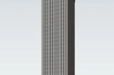 Modern High-Rise Office Building Model in SketchUp-BIM WORLD