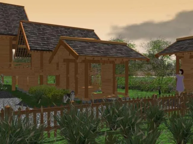 Sketchup Villa Model | Solo Villa, Chinese Style