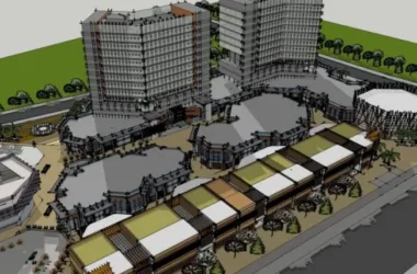 SketchUp Complex Model: Modern Multi-Story Commercial Building-BIM WORLD