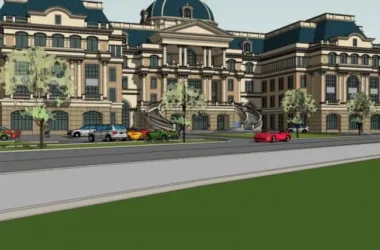 SketchUp Business Model: Designing a European-Style Multi-Story Club-BIM WORLD