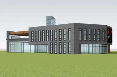 SketchUp Business Model: Multi-Story Commercial Building in Modern Chinese Style-BIM WORLD