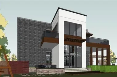 Modern Solo Villa Design | SketchUp 3D Model-BIM WORLD
