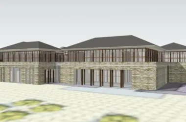SketchUp Multi-Story Resort Hotel Model Featuring Modern Chinese Design-BIM WORLD