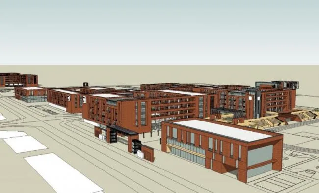 Sketchup School Model | Multi story School, Campus Educational Architecture, Modern Style