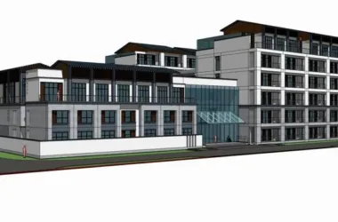 Modern Multi-Story Hospital and Nursing Home Models in Chinese Architectural Style | SketchUp Designs-BIM WORLD