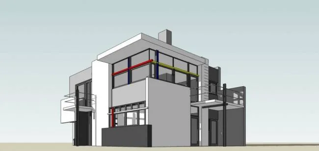 Modern Multi-Story Solo Villa Model in SketchUp