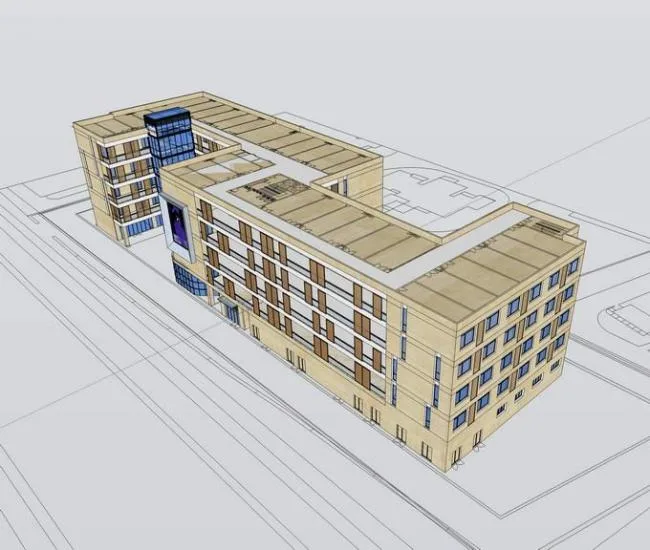 Sketchup Office Model | Multi story Office Building, Modern Style