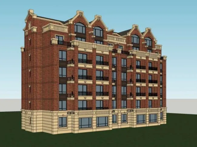 Sketchup Residential Model | Multi-story Residence, British Classical Style