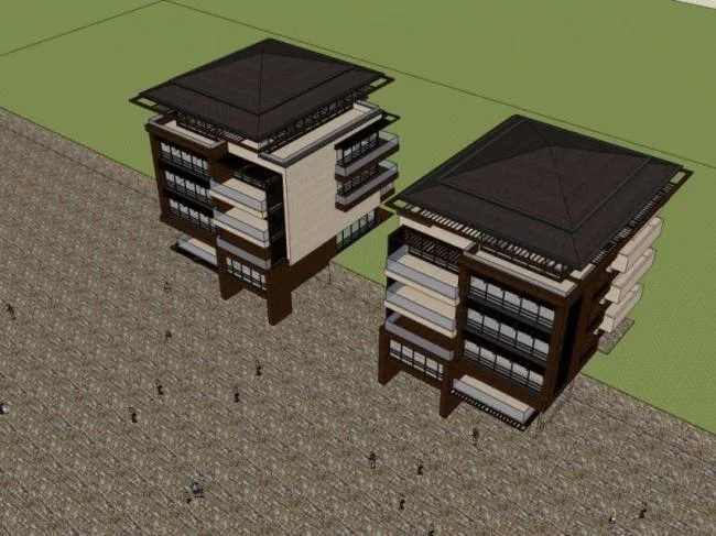 Sketchup Villa Model | Villa, Garden Villa, Modern Style