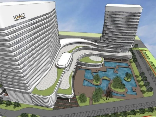Sketchup Hotel Model | High Rise Hotel, Modern Style