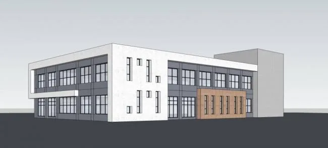 Sketchu Industrial Building | Multi story factory building, industrial architecture, modern style