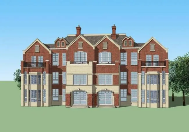 Sketchup Villa Model | Twin Villa, British Style, Classical Style