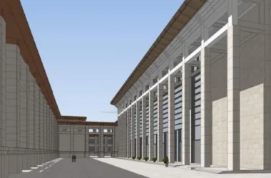Modern Multi-Story Exhibition Hall and Cultural Center Museum in SketchUp-BIM WORLD