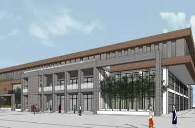 Modern Multi-Story University Cafeteria and Campus Educational Building in SketchUp-BIM WORLD