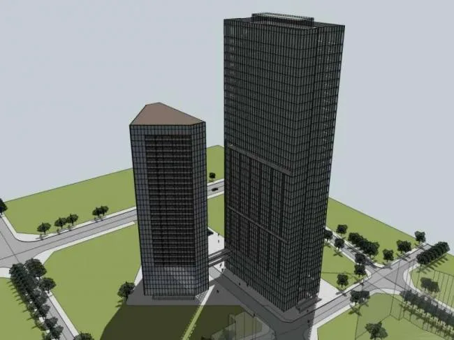Sketchup Residential Model | Super High rise Residential, Modern Style