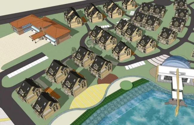 Sketchup Villa Model | Villa Cluster, American Style, Classical Style